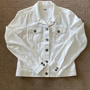 PAIGE Women’s White Denim Jacket Size Medium
